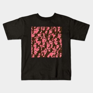 Red and black ape animal pattern Kids T-Shirt